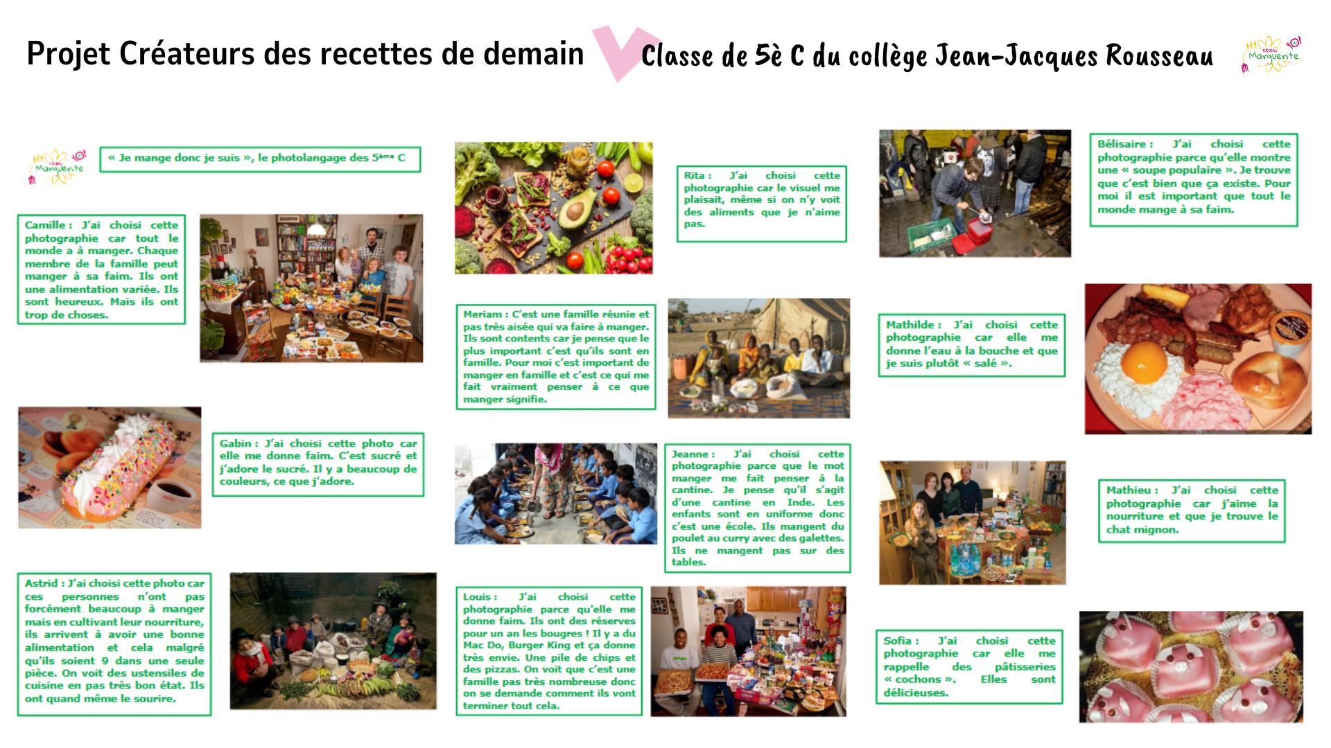 illustration Lancement du projet Créateurs des recettes de demain en 5ème C !